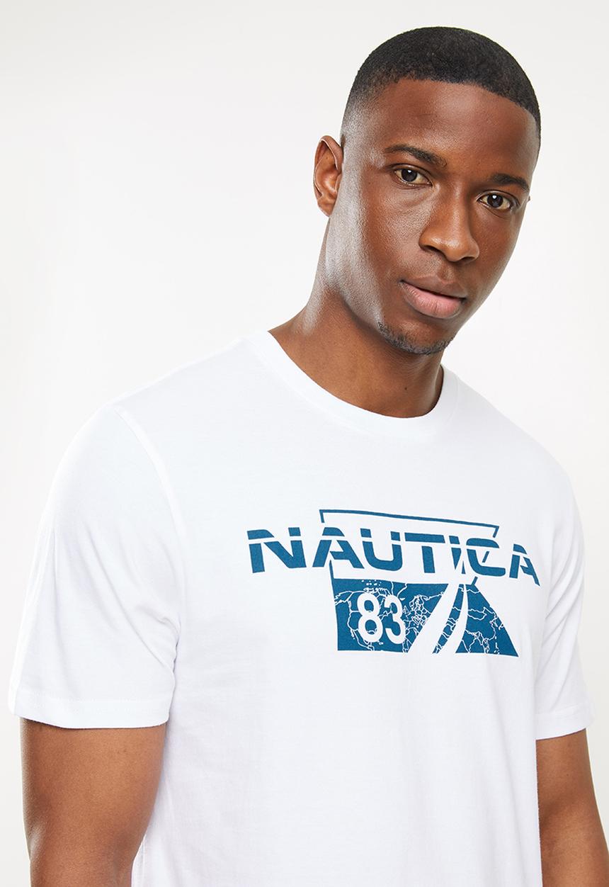 Nautica - Nautica flag tee - white