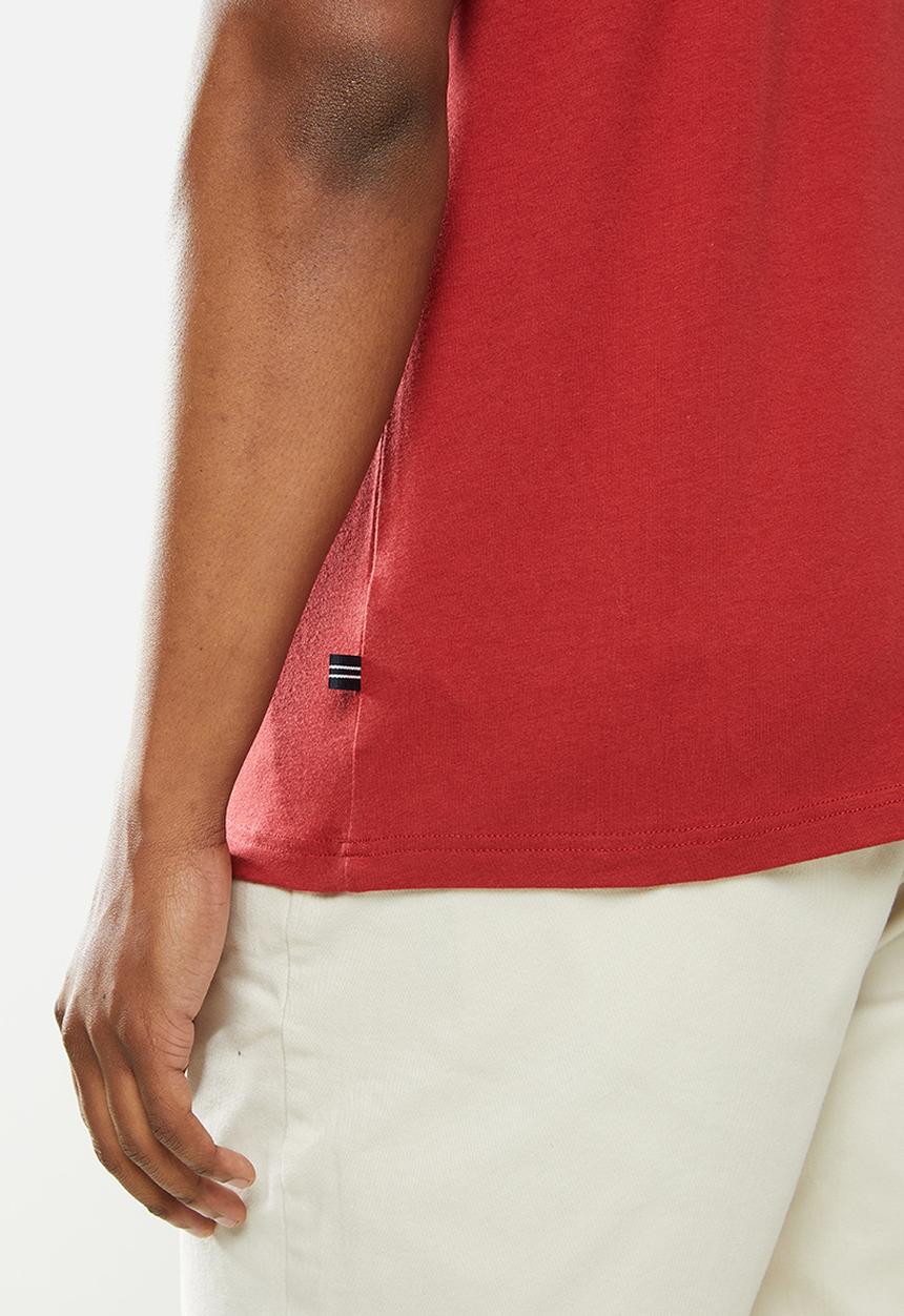 Nautica - Short sleeve pocket tee - red