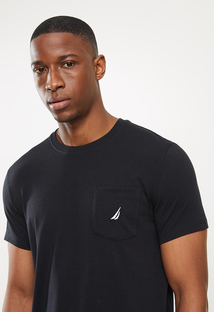Nautica - Short sleeve pocket tee - black