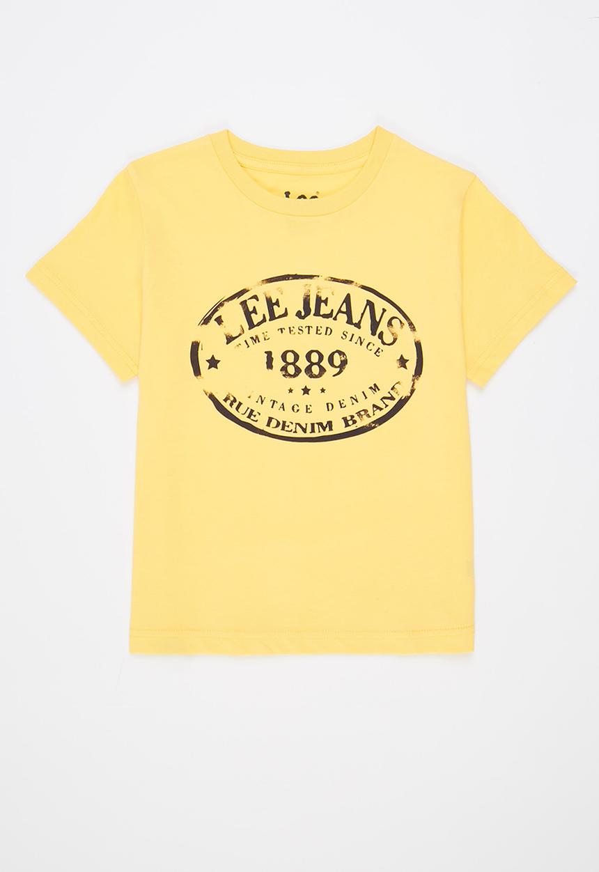 Lee  - Boys vintage stamp tee - yellow