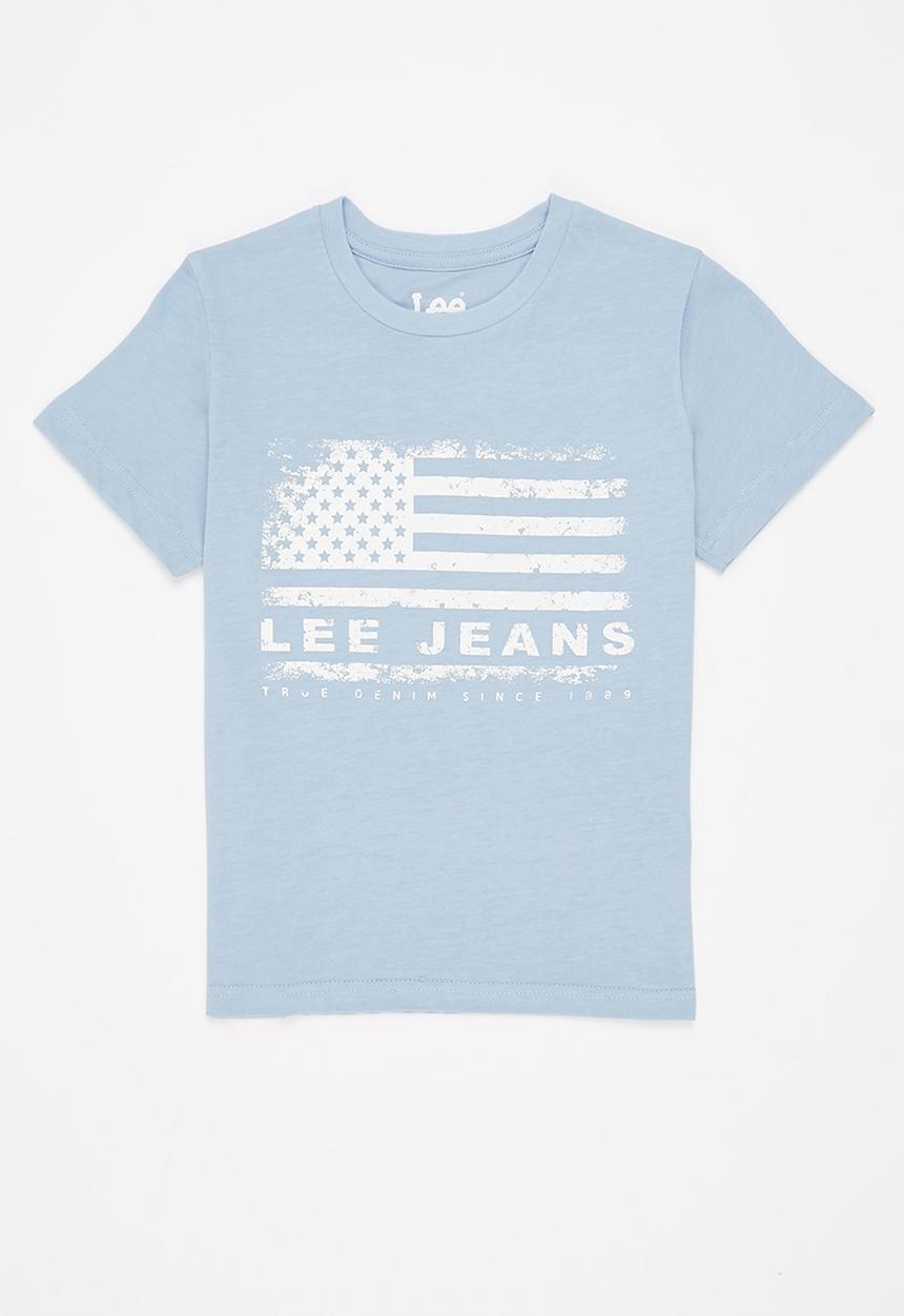 Lee  - Boys usa flag tee - blue
