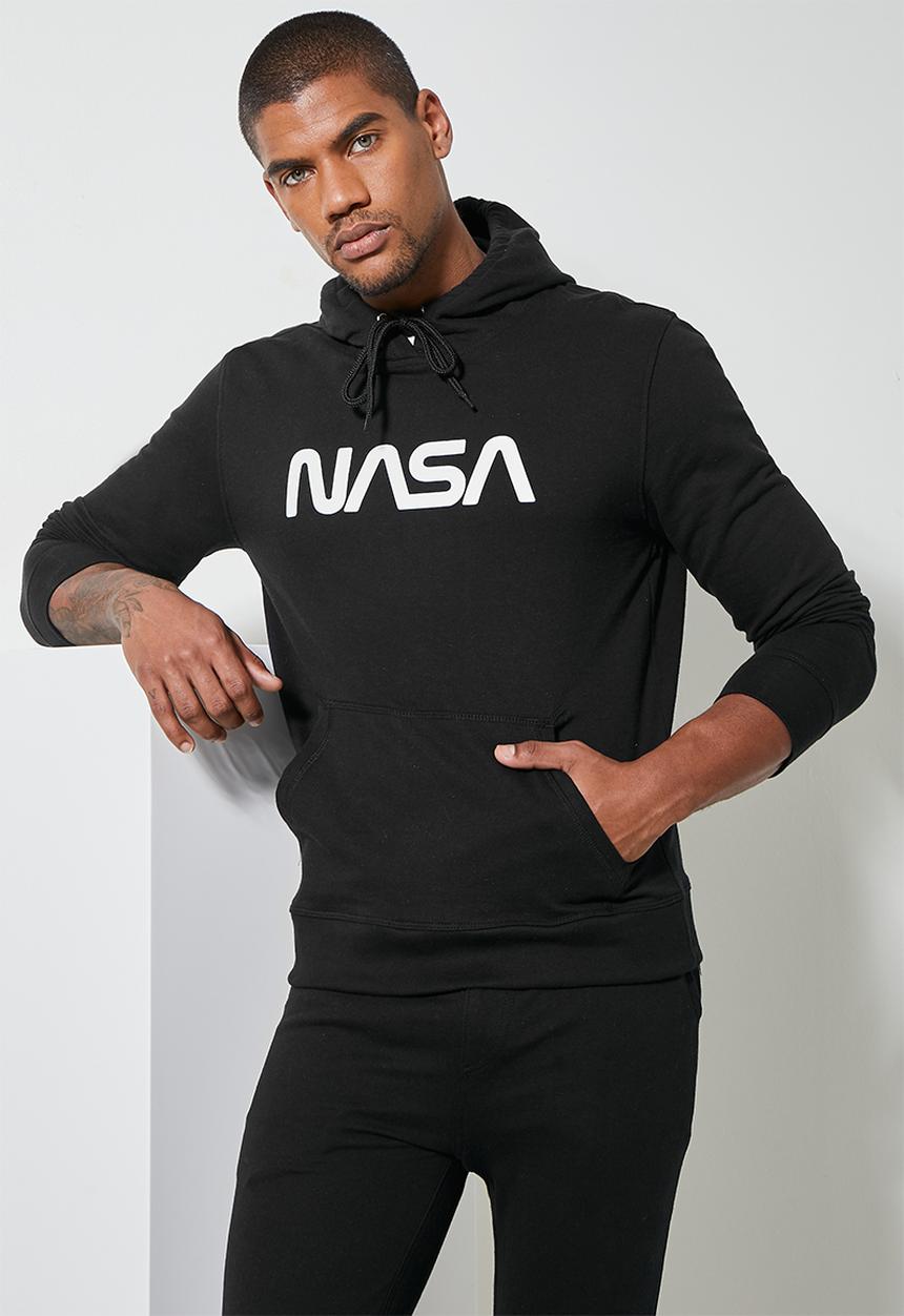 Superbalist - Maddox nasa pullover hoodie - black