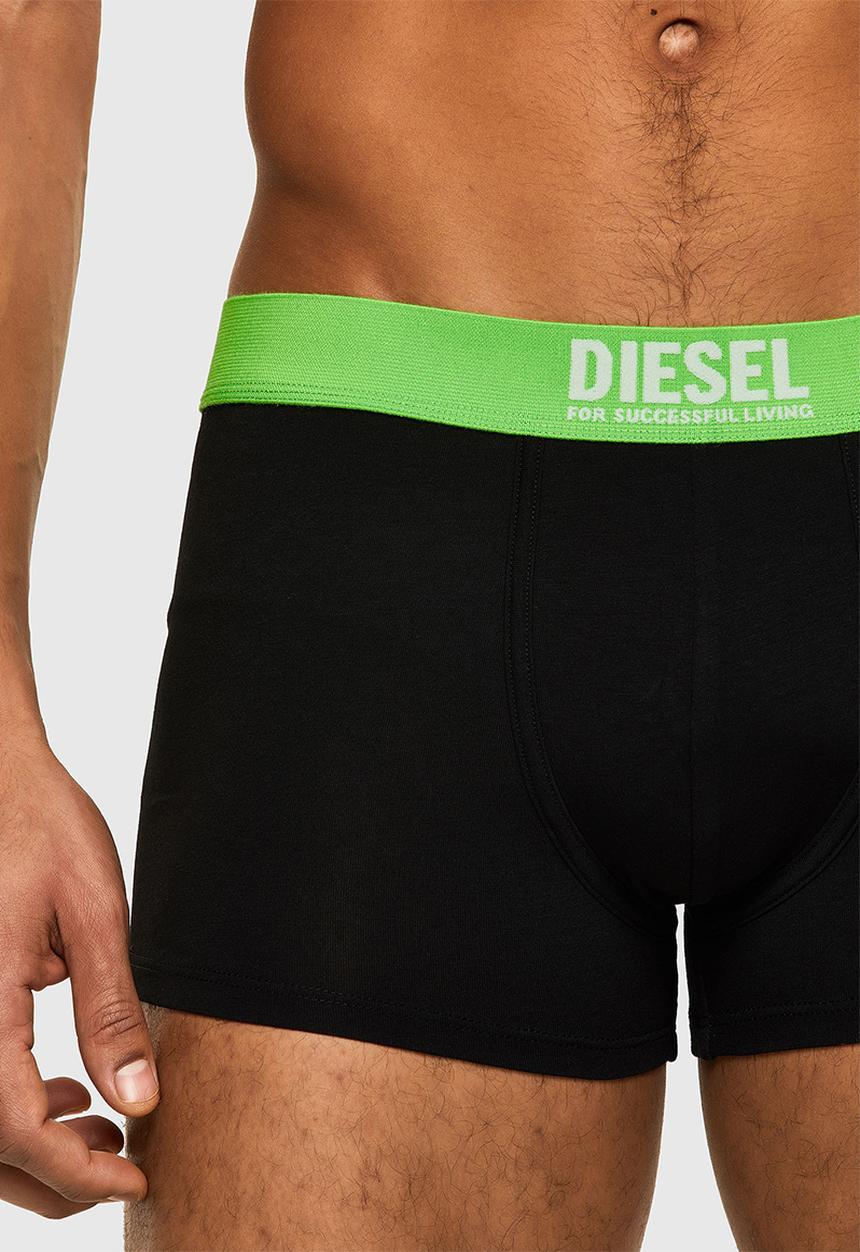 Diesel  - Umbx-damien three pack boxer shorts - black & green