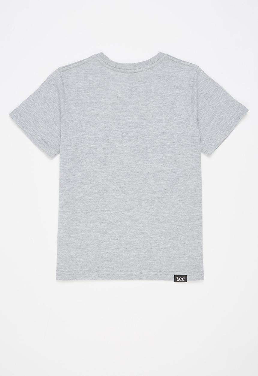 Lee  - Boys usa flag tee - grey