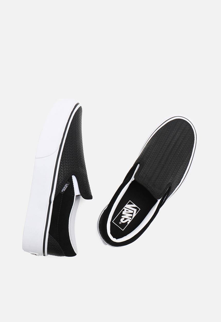 Vans - Classic slip-on platform - (suede emboss) black/true white