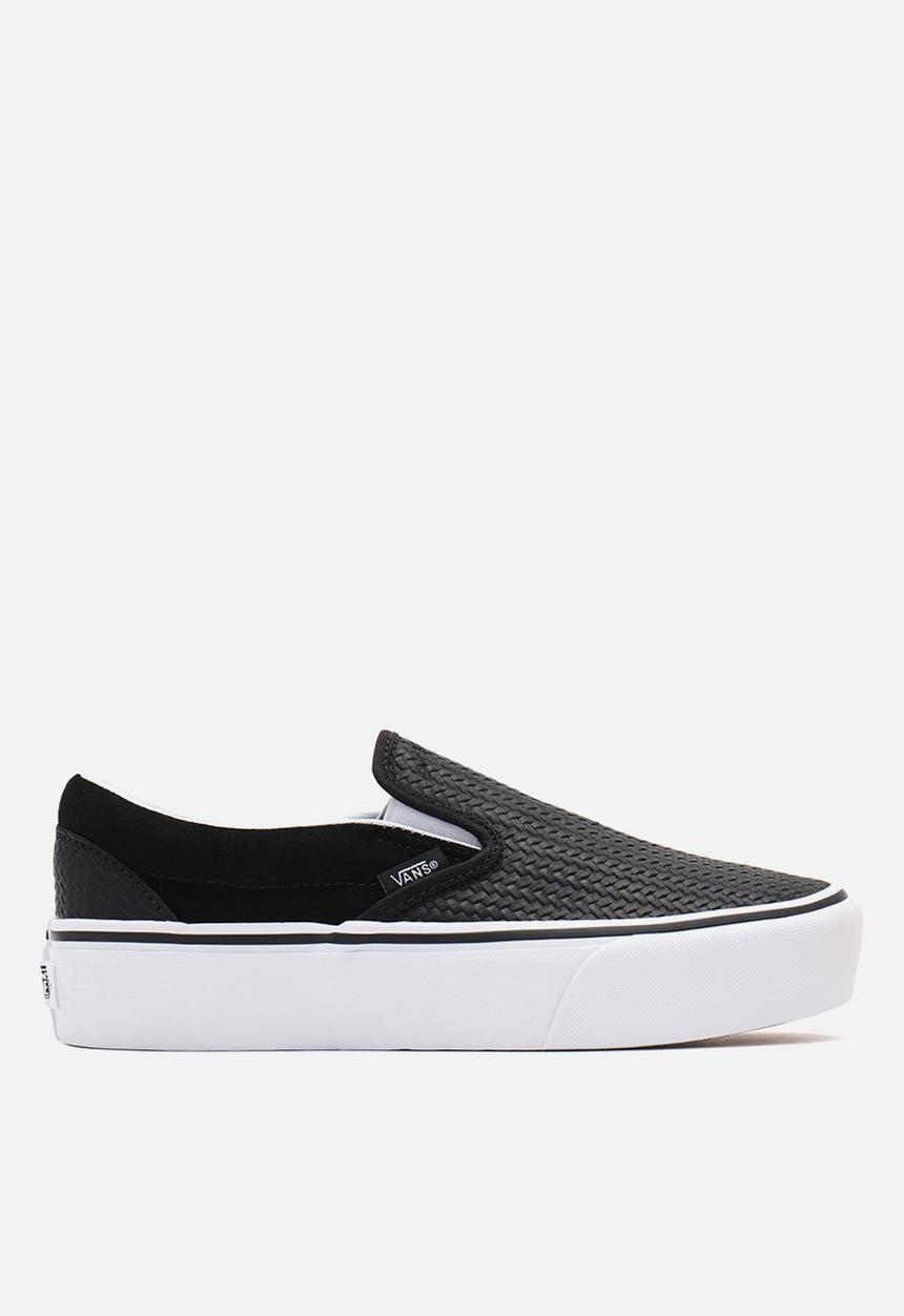 Vans - Classic slip-on platform - (suede emboss) black/true white