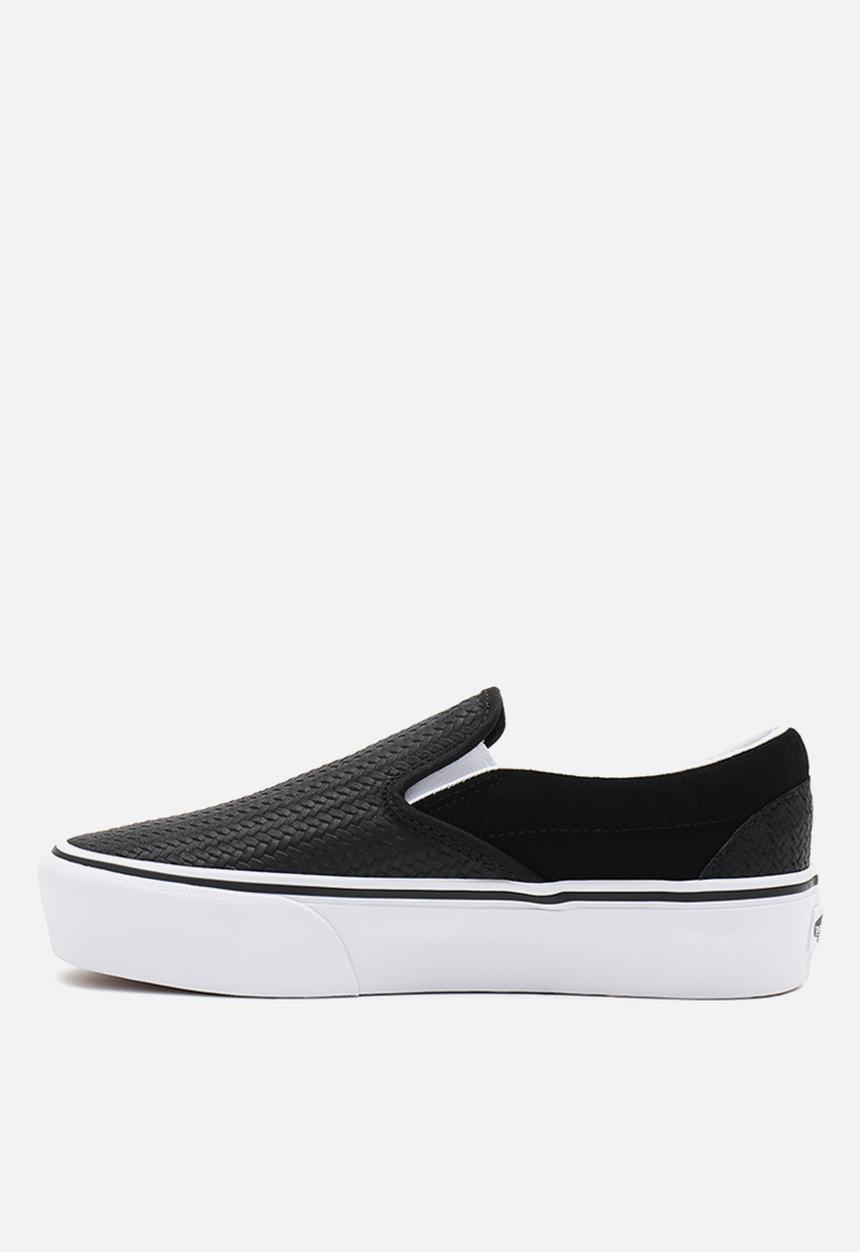 Vans - Classic slip-on platform - (suede emboss) black/true white
