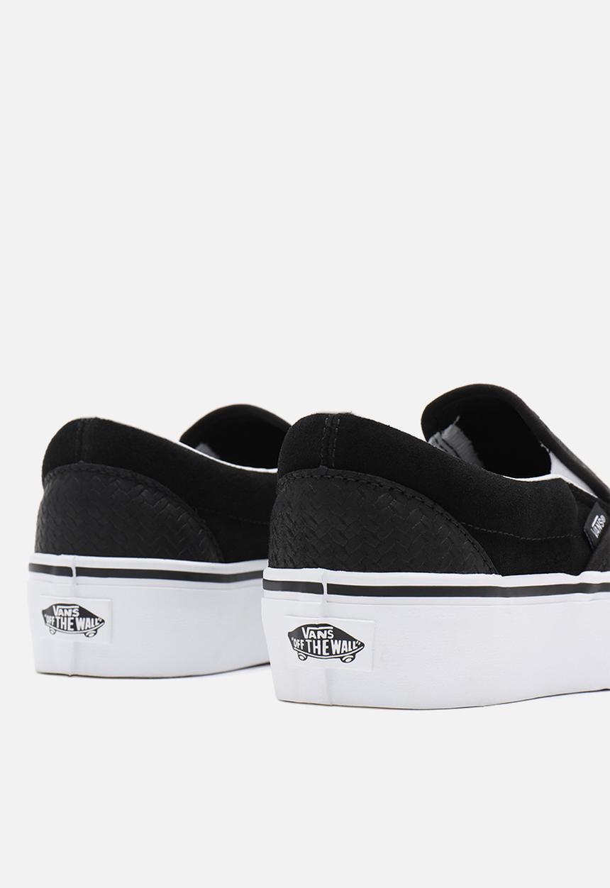 Vans - Classic slip-on platform - (suede emboss) black/true white