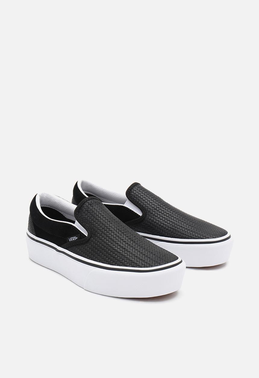 Vans - Classic slip-on platform - (suede emboss) black/true white