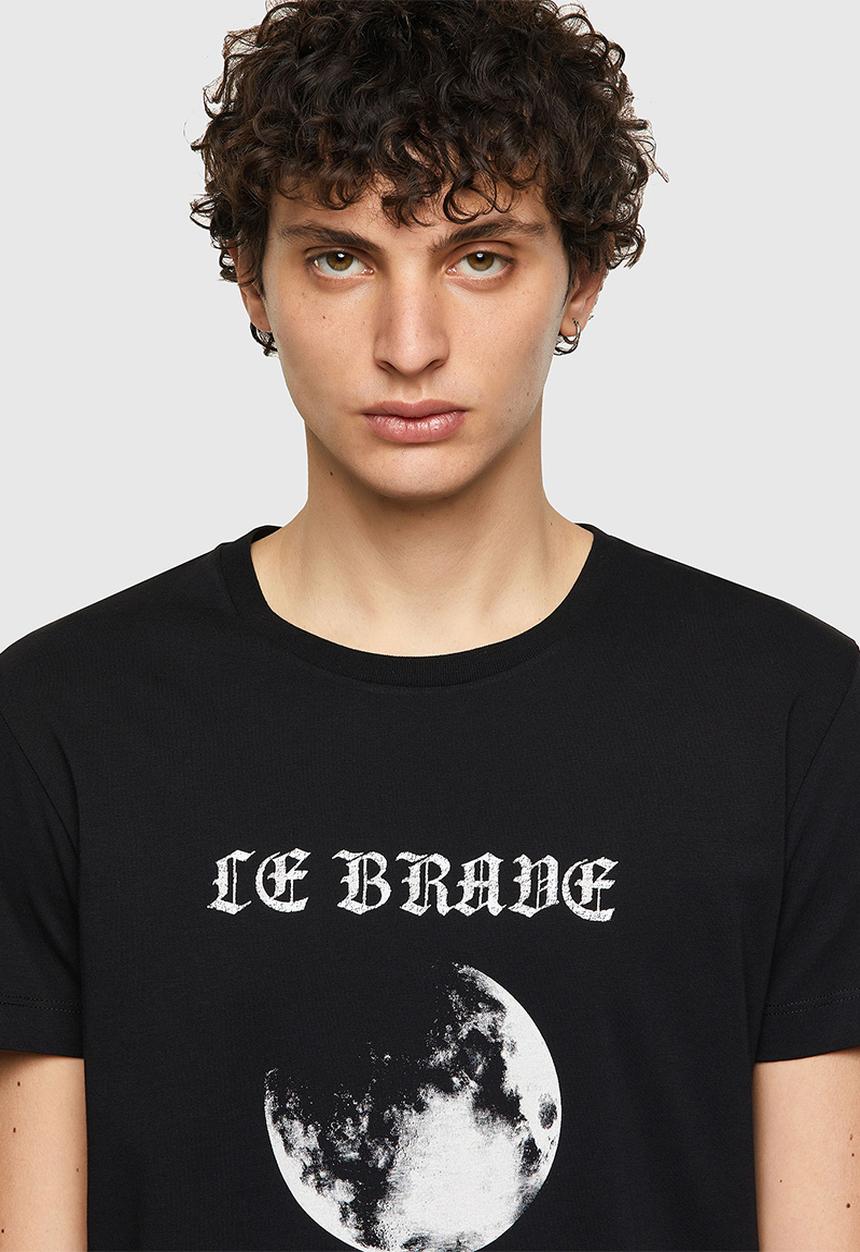 Diesel  - T-iny-b1 printed tee - black