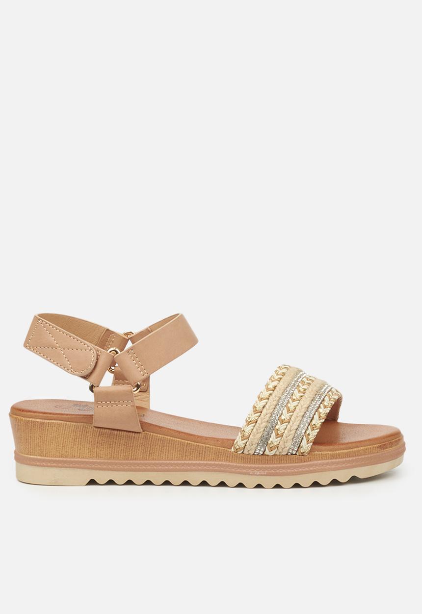 Butterfly Feet - Molly 1 flatform sandal - beige