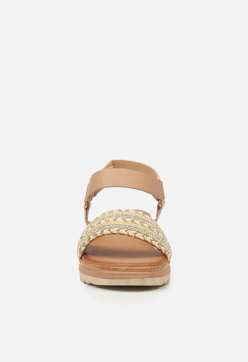Butterfly Feet - Molly 1 flatform sandal - beige