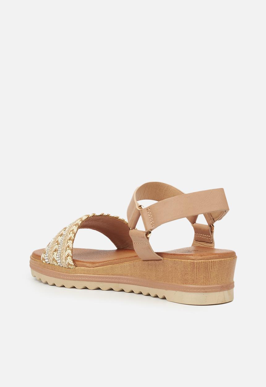 Butterfly Feet - Molly 1 flatform sandal - beige