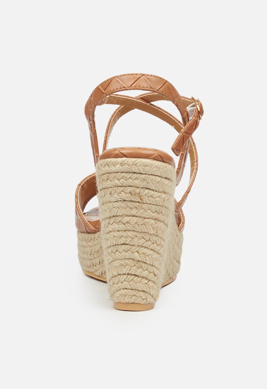 Butterfly Feet - Tiana 1 espadrille wedge - tan