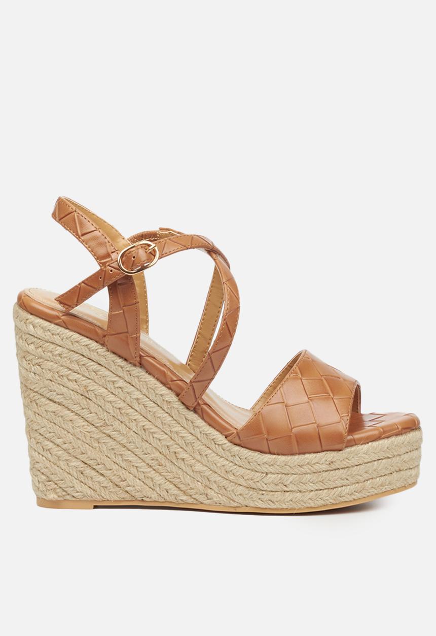 Butterfly Feet - Tiana 1 espadrille wedge - tan