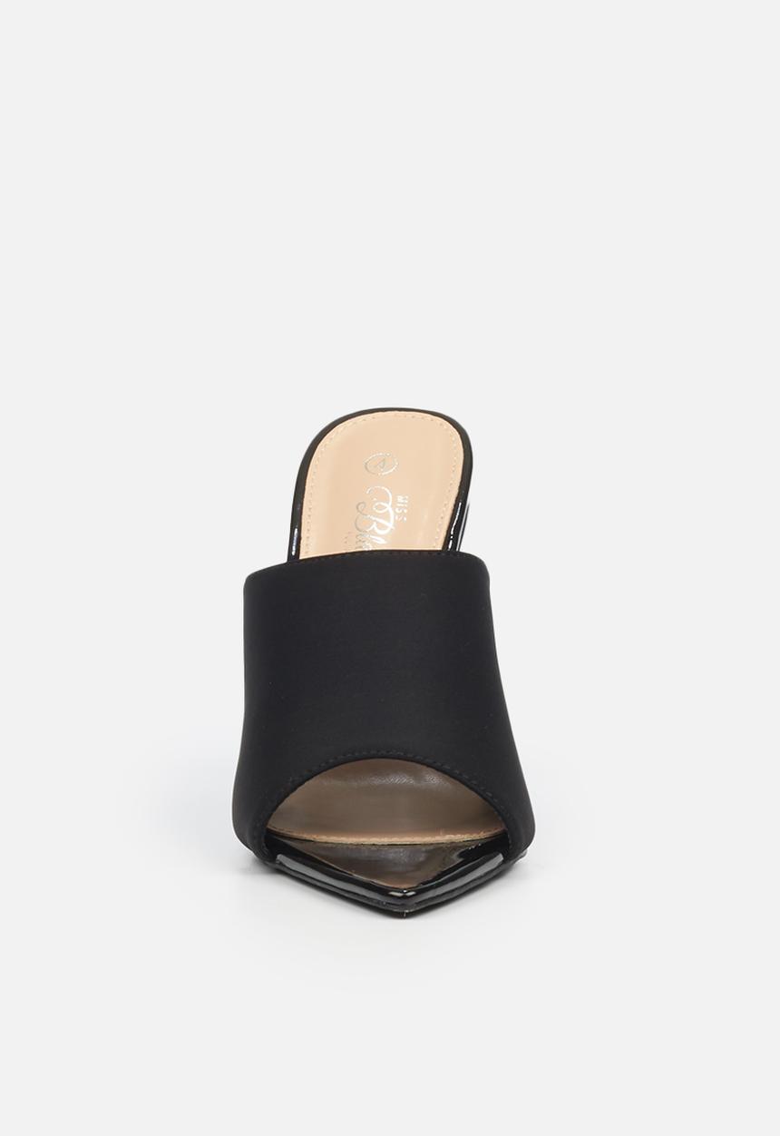 Miss Black - Candy1 mule heel - black