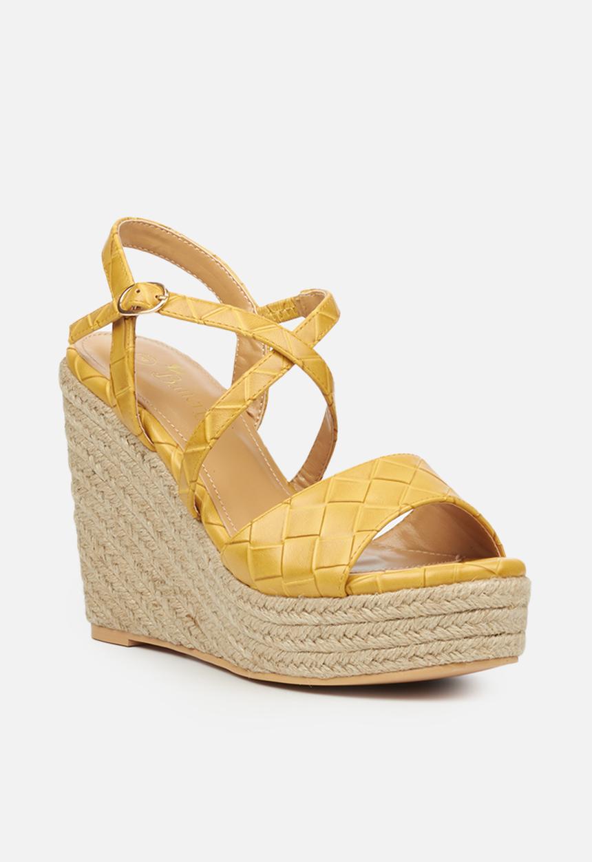 Butterfly Feet - Tiana 1 espadrille wedge - mustard