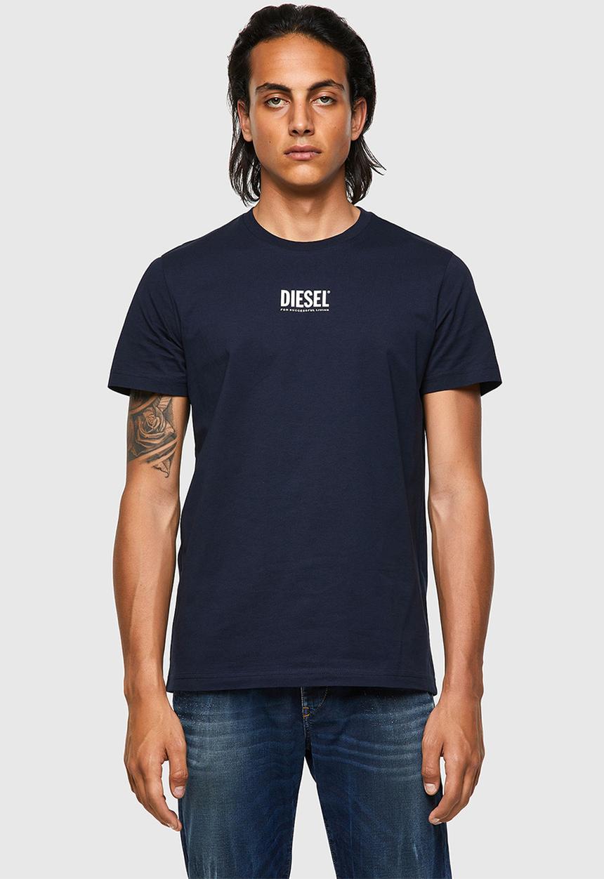 Diesel  - T-diegos-ecosmallogo tee - navy 