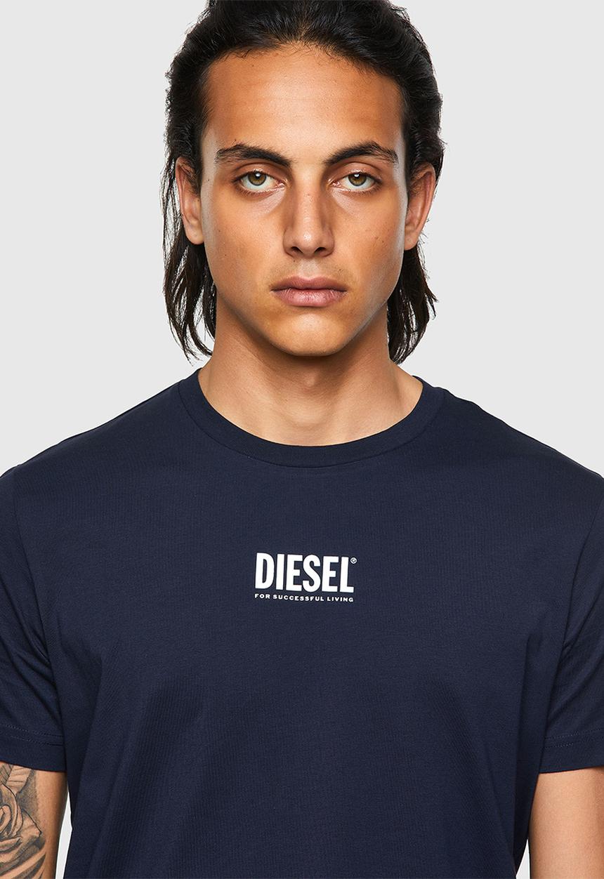 Diesel  - T-diegos-ecosmallogo tee - navy 