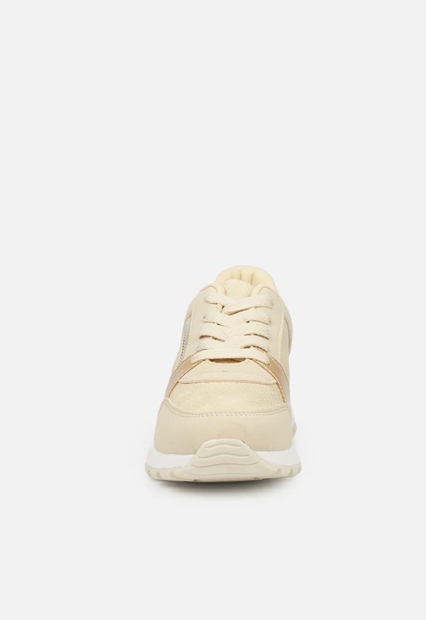 Butterfly Feet - Chrome sneaker - gold