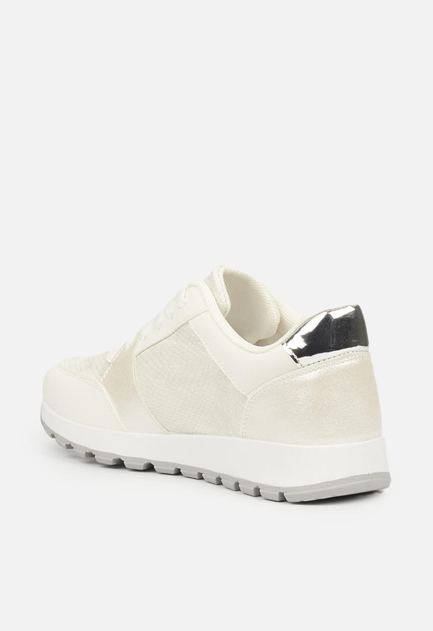Butterfly Feet - Chrome sneaker - white