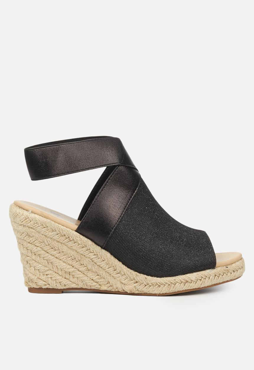 Butterfly Feet - Drayco 2 espadrille wedge - black