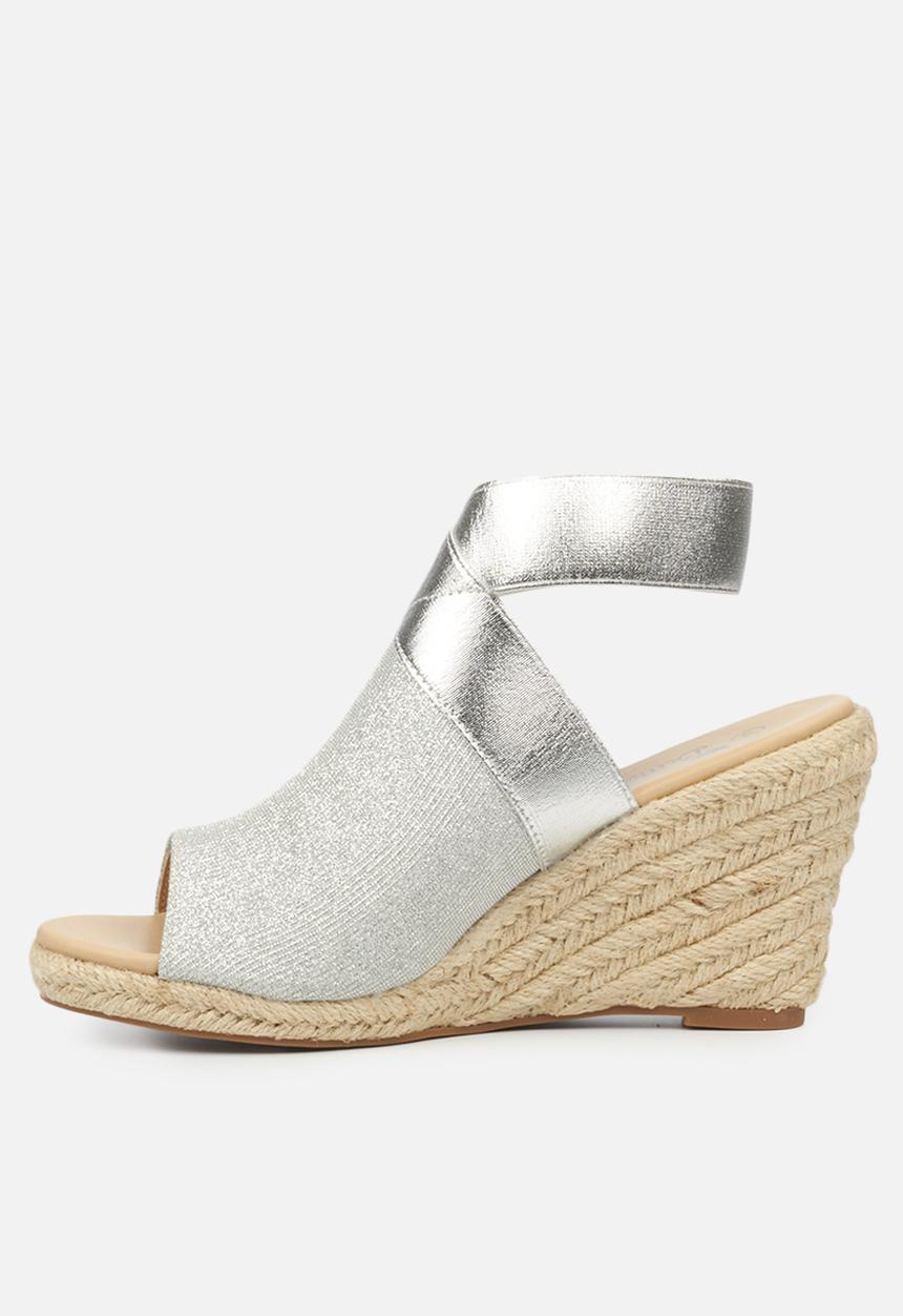 Butterfly Feet - Drayco 2 espadrille wedge - silver