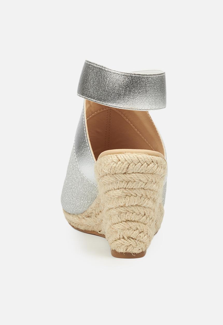 Butterfly Feet - Drayco 2 espadrille wedge - silver