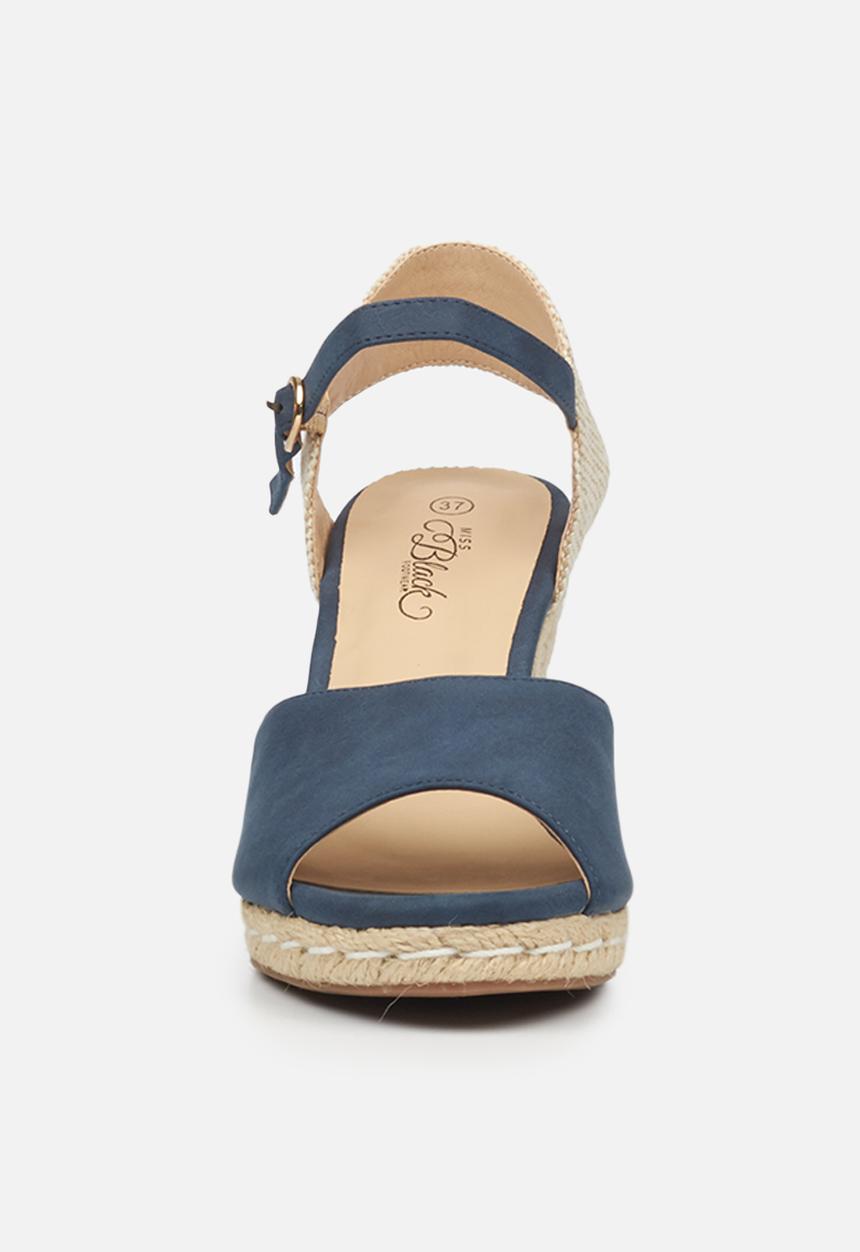 Miss Black - Jojo2 espadrille wedge - navy