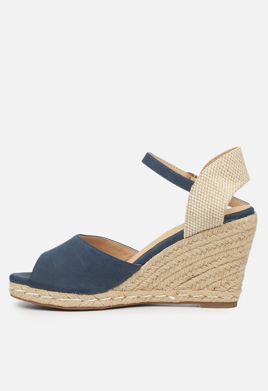 Miss Black - Jojo2 espadrille wedge - navy