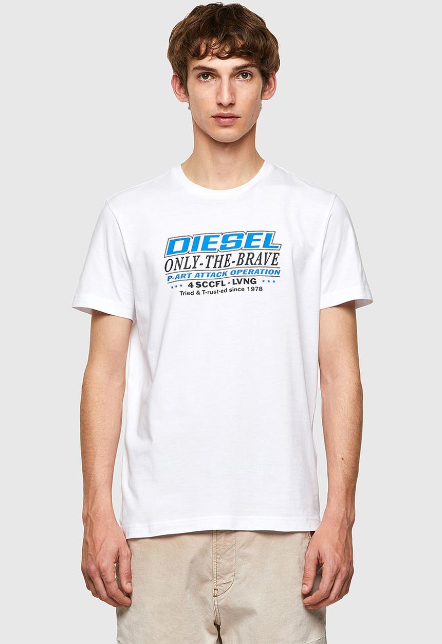 Diesel  - T-diegos-k20 graphic tee - white