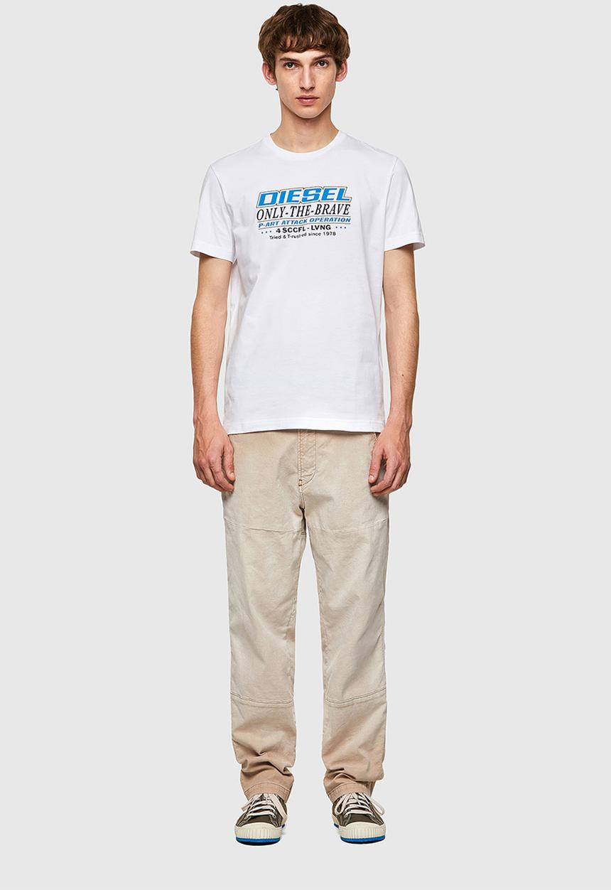 Diesel  - T-diegos-k20 graphic tee - white