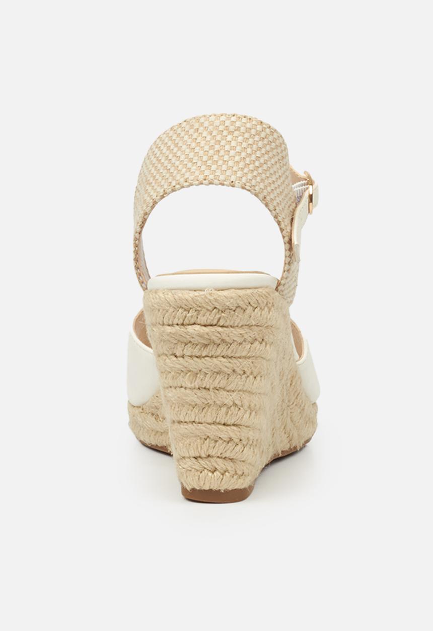Miss Black - Jojo2 espadrille wedge - white