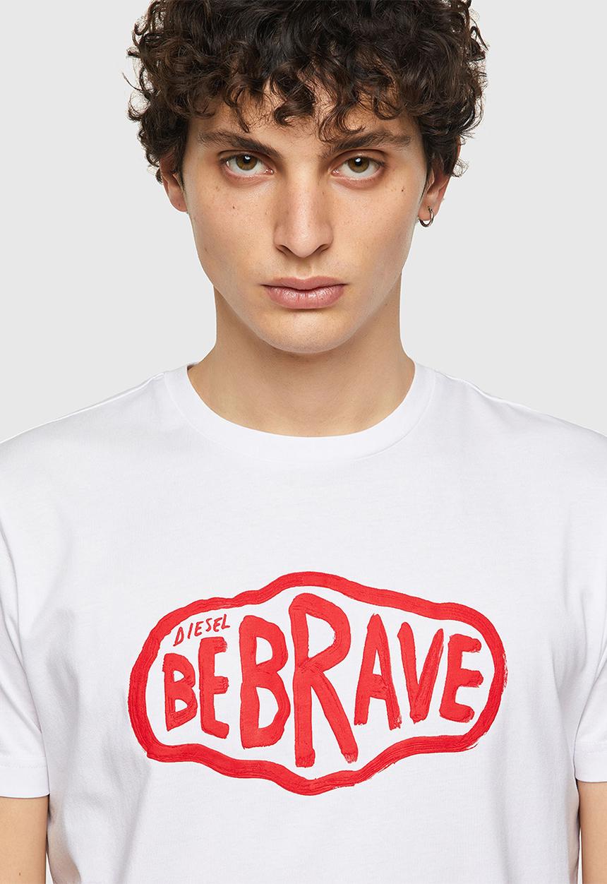 Diesel  - T-diegos-k22 printed tee - white
