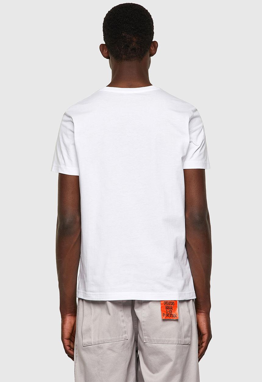 Diesel  - T-diegos-k23 chest logo tee - white