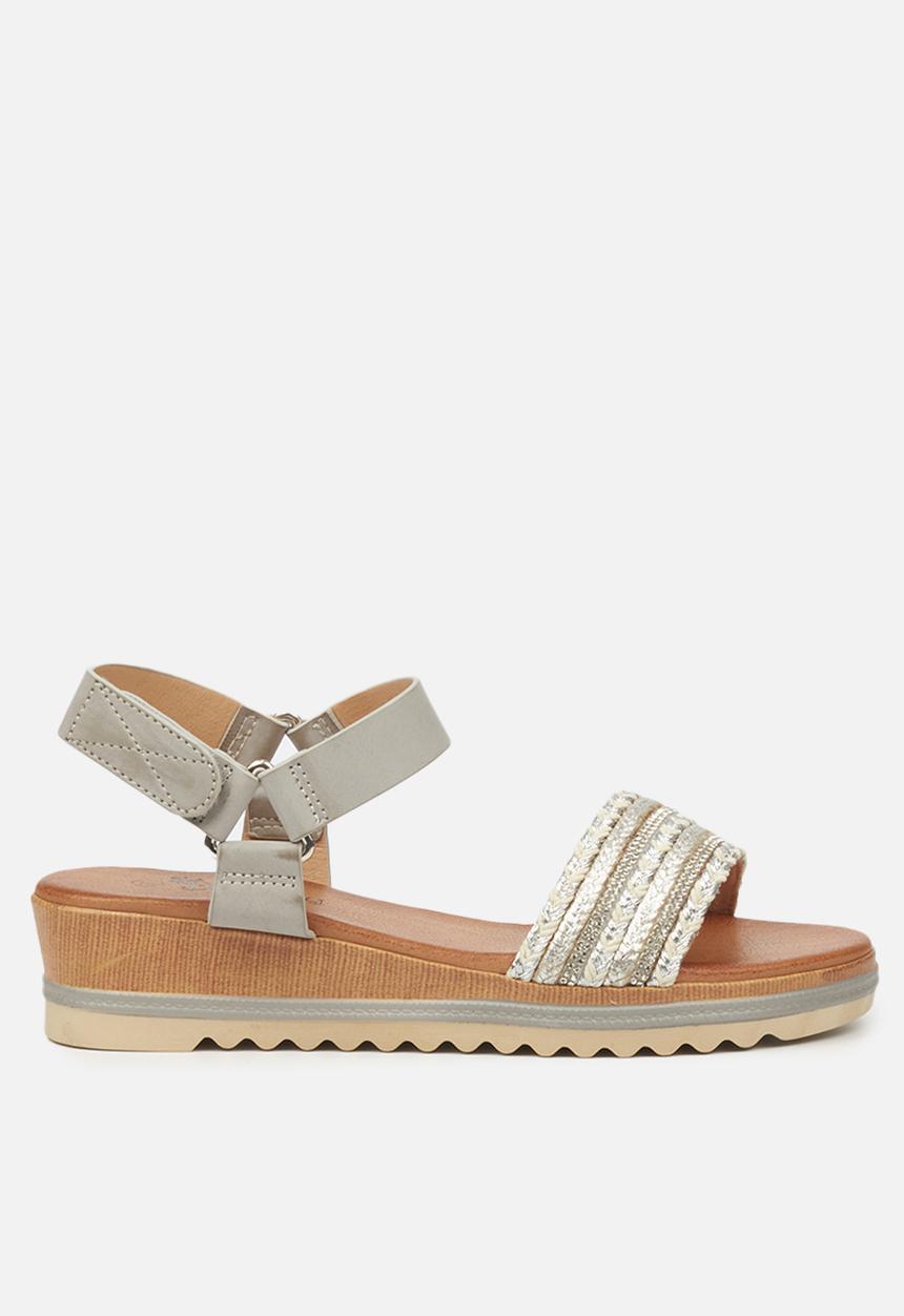 Butterfly Feet - Molly 1 flatform sandal - grey