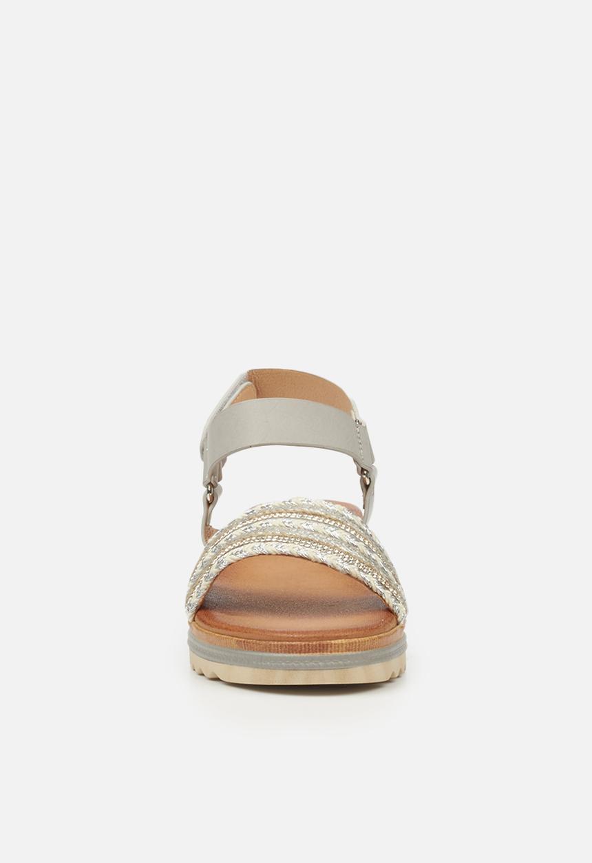 Butterfly Feet - Molly 1 flatform sandal - grey