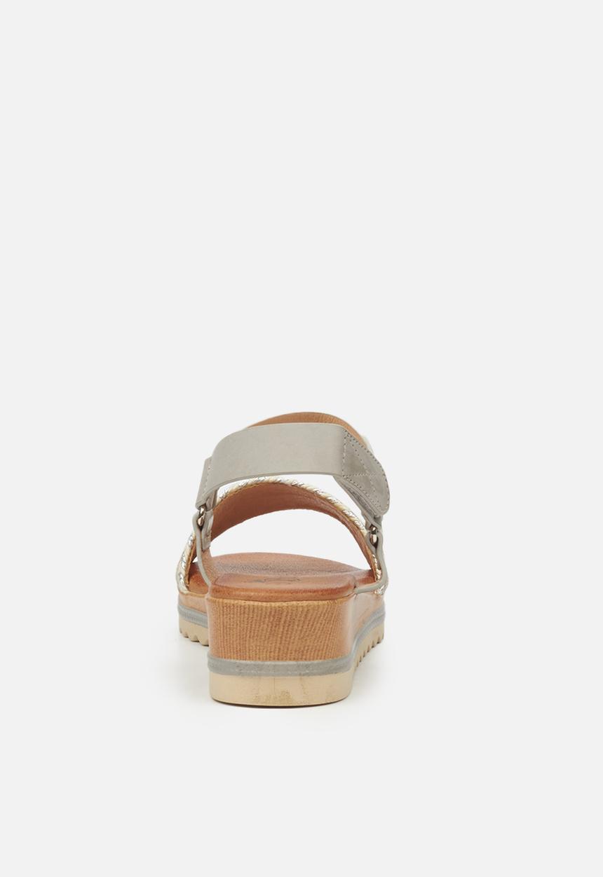 Butterfly Feet - Molly 1 flatform sandal - grey
