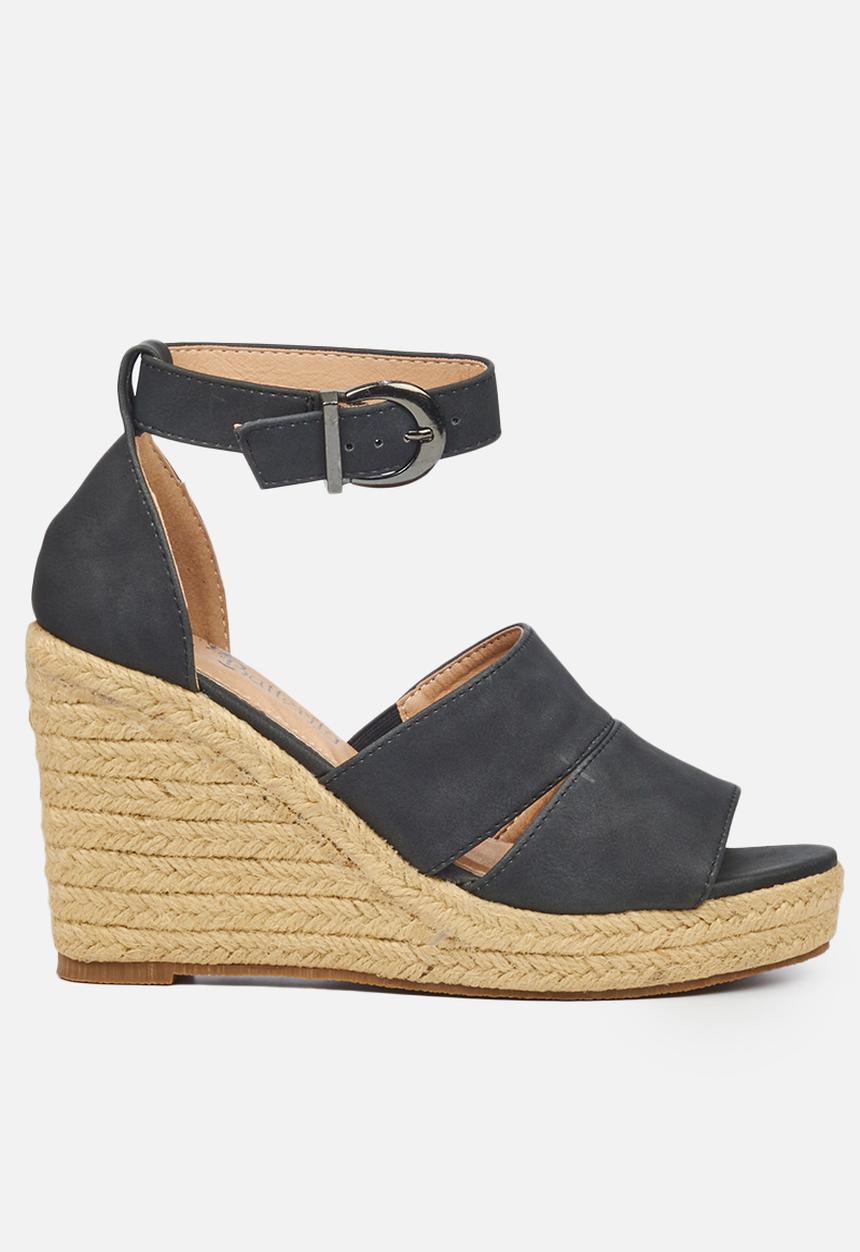 Butterfly Feet - Palma 1 espadrille wedge - black