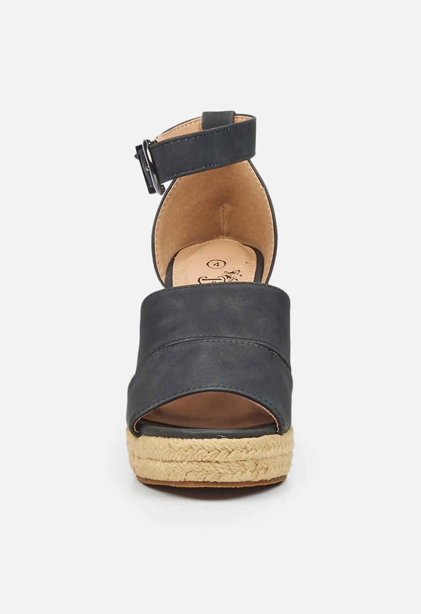 Butterfly Feet - Palma 1 espadrille wedge - black