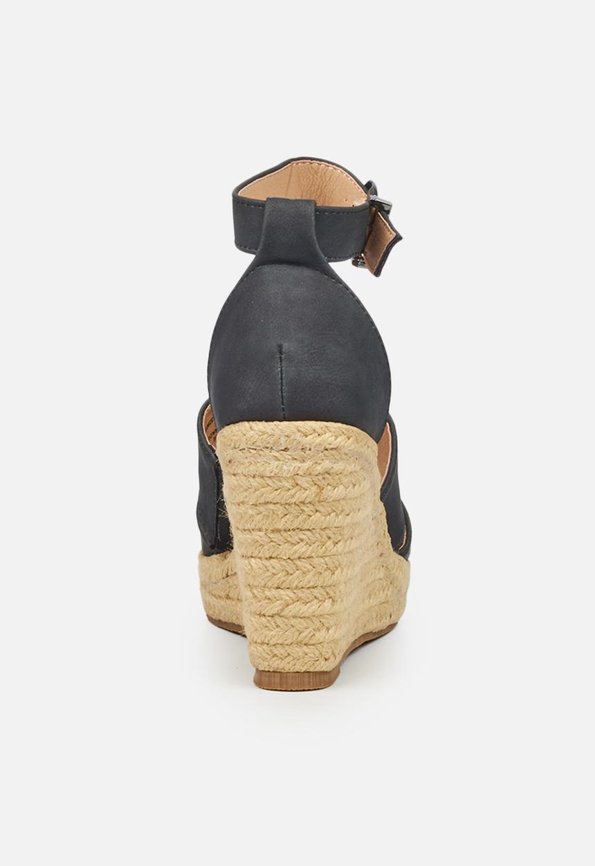 Butterfly Feet - Palma 1 espadrille wedge - black