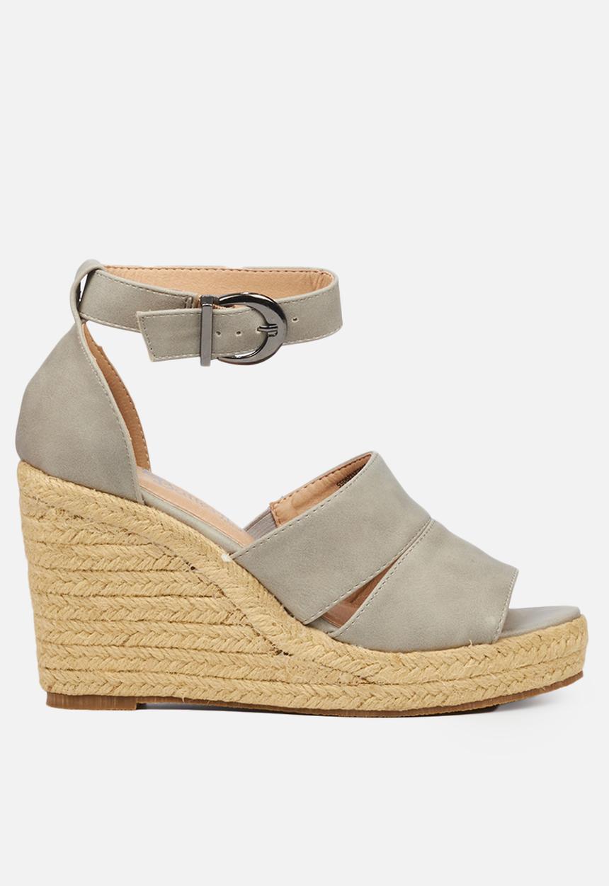 Butterfly Feet - Palma 1 espadrille wedge - grey