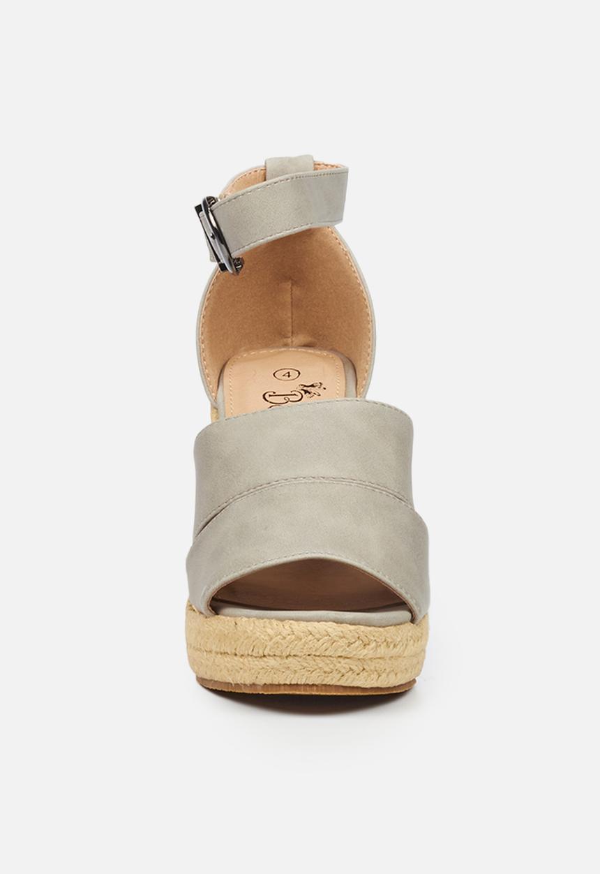 Butterfly Feet - Palma 1 espadrille wedge - grey