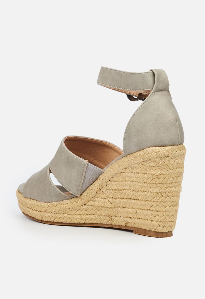 Butterfly Feet - Palma 1 espadrille wedge - grey
