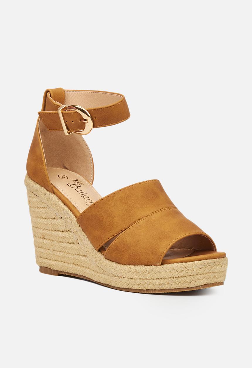Butterfly Feet - Palma 1 espadrille wedge - tan