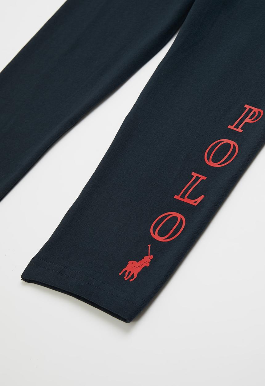 POLO - Girls megan printed cropped legging - navy
