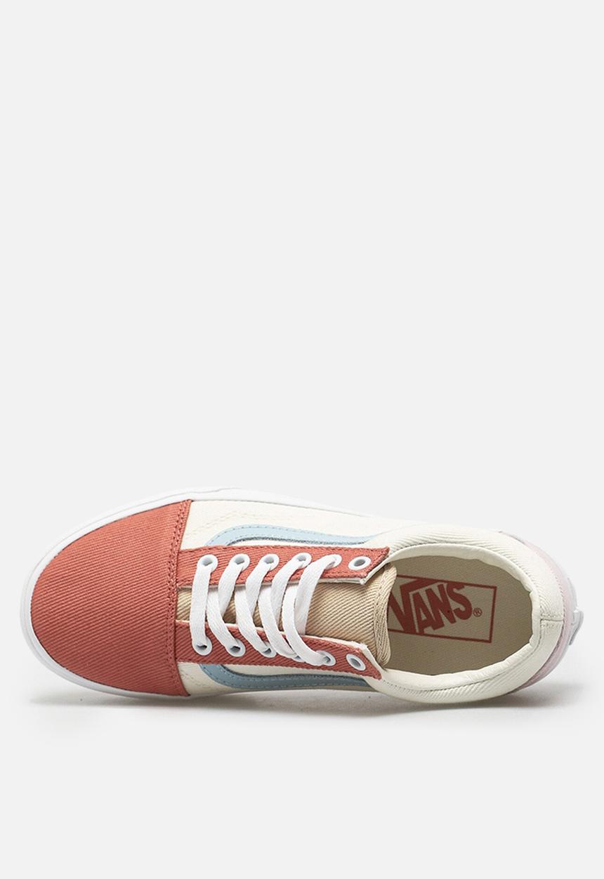 Vans - Old skool platform - (twill) pastel block/true white