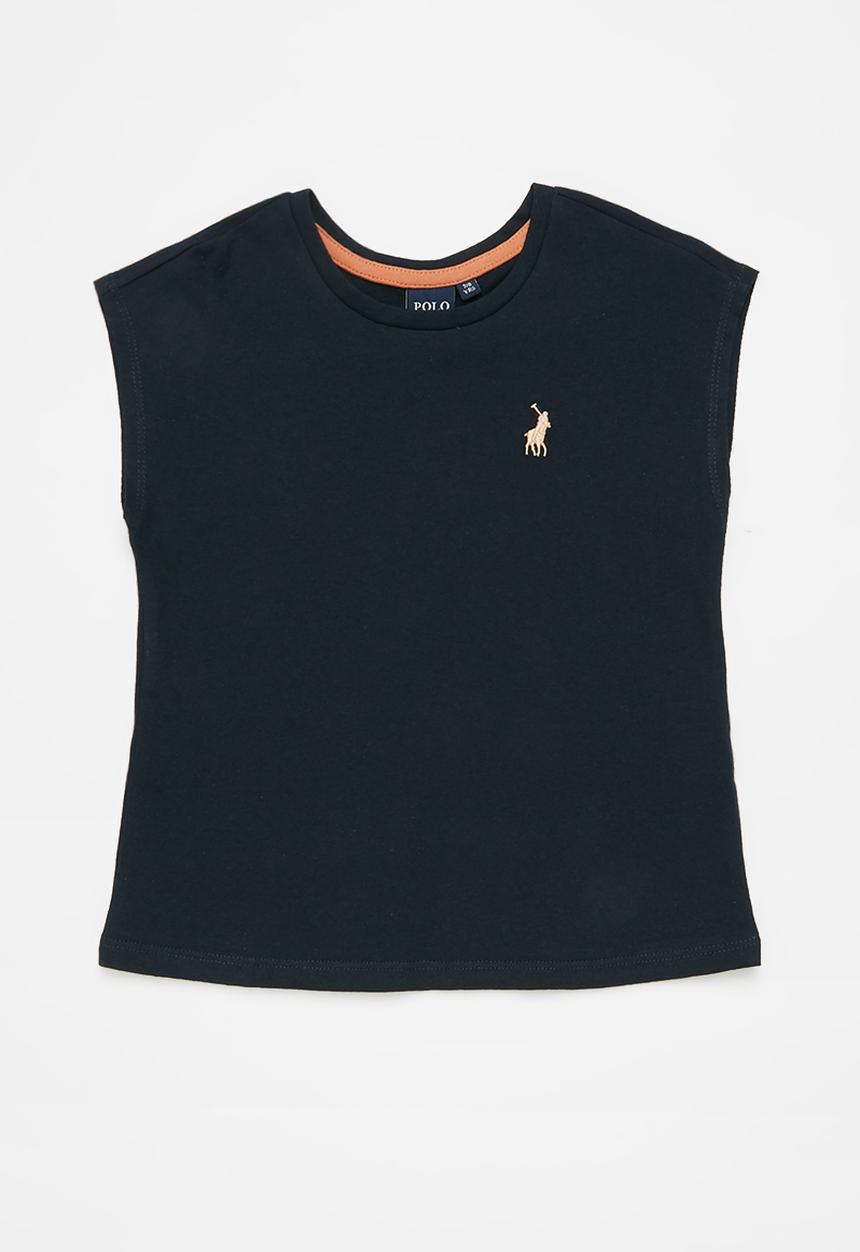 POLO - Girls olivia textured tee - navy
