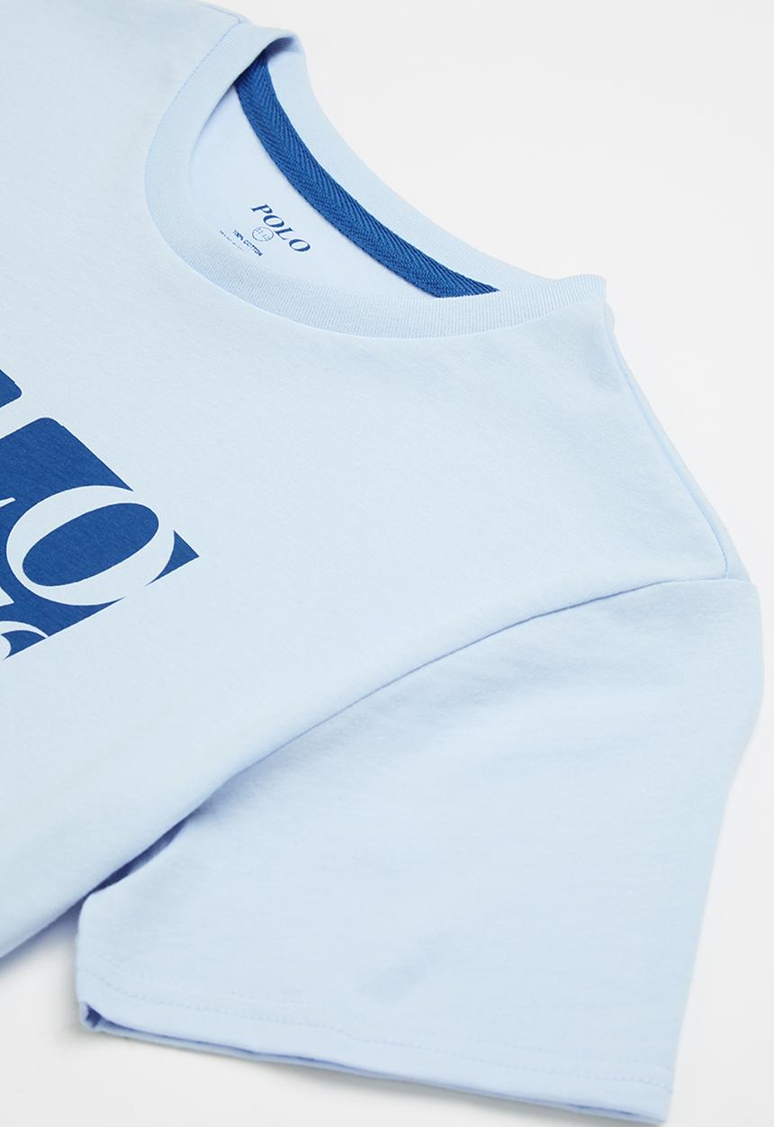POLO - Boys cameron printed tee - light blue