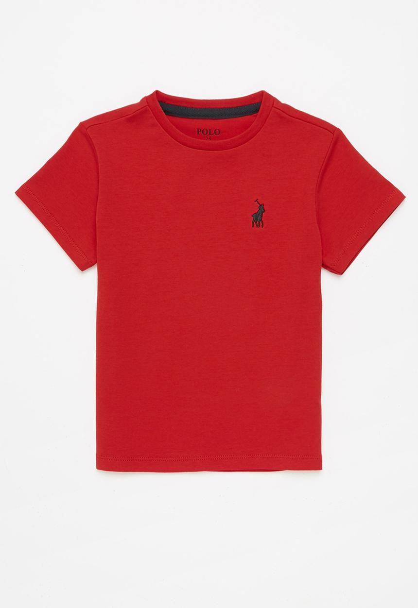 POLO - Girls kelly short sleeve tee - red